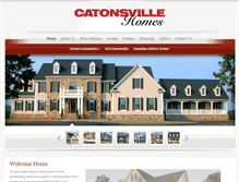 Tablet Screenshot of catonsvillehomes.com